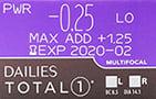 DAILIES TOTAL1 Multifocal 90pk RX