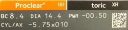 Proclear toric XR RX