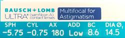 Bausch + Lomb ULTRA Multifocal for Astigmatism RX